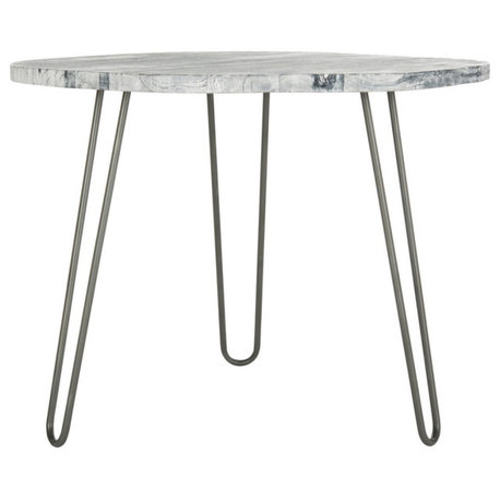 Mckinley Wood Top Dining Table Grey / Whitewash