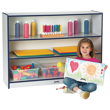 Rainbow Accents Super-Sized Adjustable Bookcase  - Navy