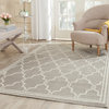 Safavieh Amherst Collection AMT414 Rug, Light Grey/Ivory, 7' Square