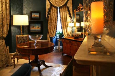 Living room - traditional living room idea in Boston