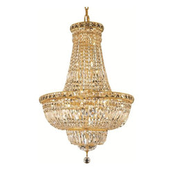 Elegant Lighting - Elegant Lighting 2528D22G/SS Chandelier Tranquil - Ceiling Lighting