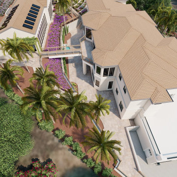 Modern Mediterranean 3D rendering
