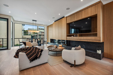 Example of a trendy living room design in Other