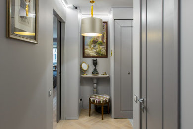 Inspiration for a transitional hallway remodel in Moscow