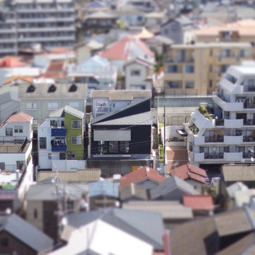 夕焼けの住宅