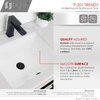 STYLISH 18" Rectangular Undermount Ceramic Ceramic Bathroom Sink With 2 Finishes