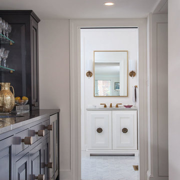 Calacatta Gold Marble Powder Room Vanity Top