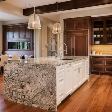 Waterfall Kitchen Island Remodel