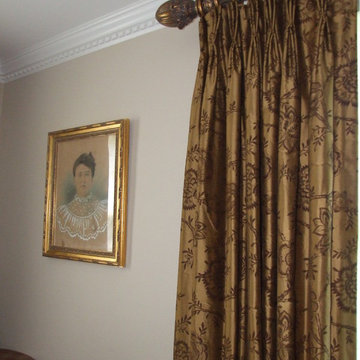 Traditional pinch pleat panels
