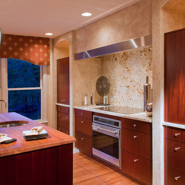 Contemporary Mahogany Kitchen