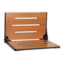 Teak Seat With Matte Black Frame