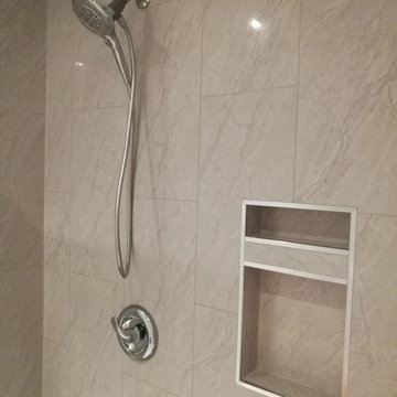 Twin Bathroom Renovation With Shower Addition