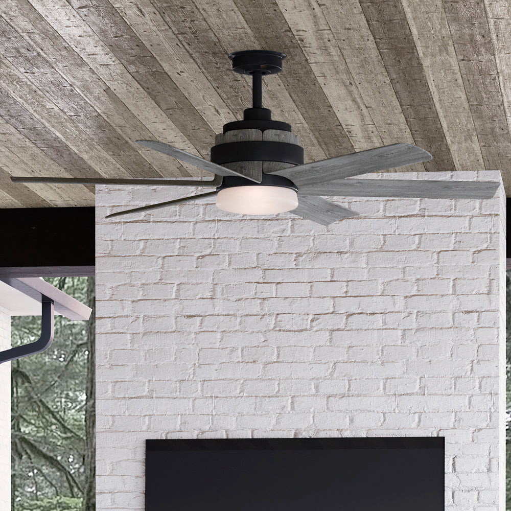 Transitional Ceiling Fans Luxury Transitional Ceiling Fan, Charcoal - Farmhouse - Ceiling Fans ...