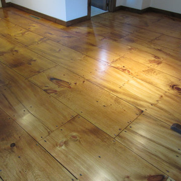 East Hampton Wide Plank Eastern White Pine installation and refinishing