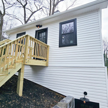 Alexandria, VA: Detached Car Garage with a Second Floor Workout Room
