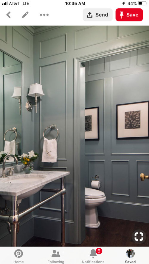 Bathroom color trim door molding