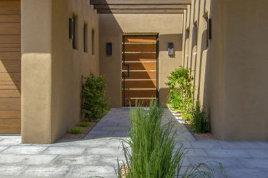 Inspiration for a southwestern entryway remodel in Albuquerque