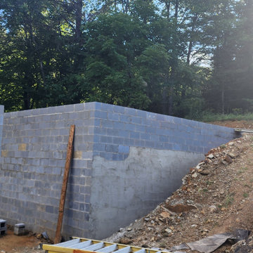 CMU Masonry Walls, Masonry Slabs, CMU, Footings, Grading
