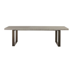 Max Sparrow - Axel Rectangle Dining Table Flint - Dining Tables