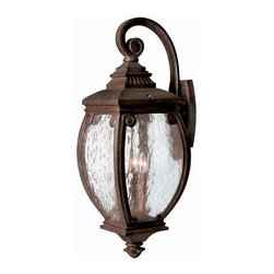 Hinkley - Hinkley Forum 3-Light French Bronze Wall Lantern - Outdoor Wall Lights And Sconces