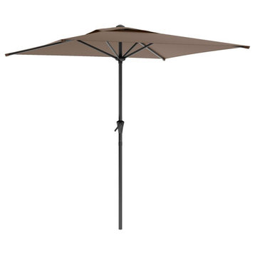 Square Patio Umbrella, Sandy Brown