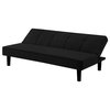 Bowery Hill Tufted Sleeper Sofa in Black