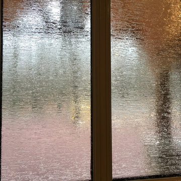 Privacy film for front door of home & garage windows