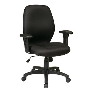 Office Star Economical Chair with Chrome Teardrop Footrest