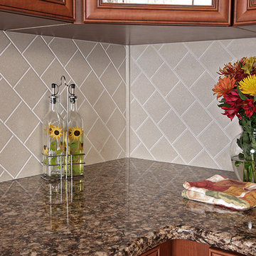 Black Cherry and Cambria Kitchen