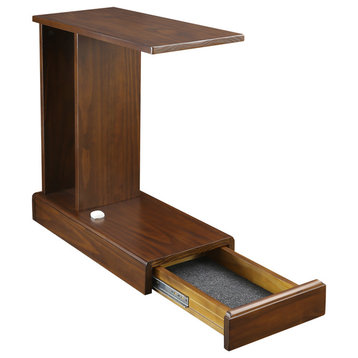 Monroe C-Table with Concealed Drawer, Concealment Furniture