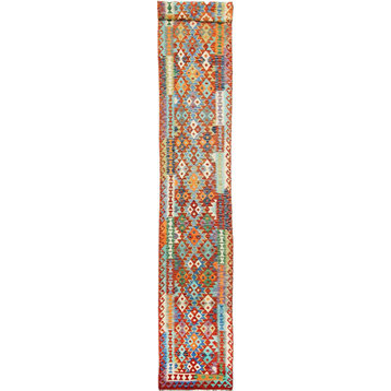 Oriental Kilim Afghan 16'5"x2'10"