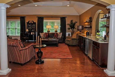 Living room - transitional living room idea in Boston