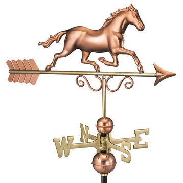 Galloping Horse Weathervane, Pure Copper