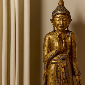 Large Brass Buddha Decor