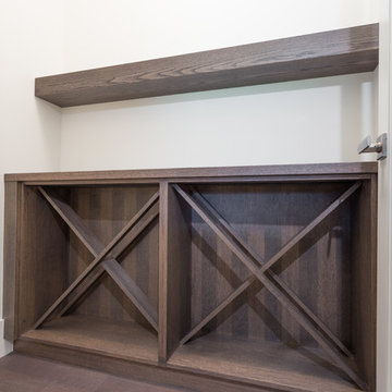 Rift cut white oak wine storage