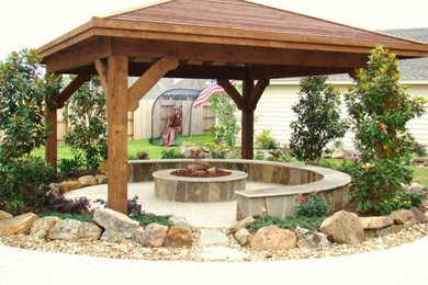 Elegant patio photo in Houston