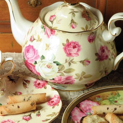Cheltenham English Chintz Rose Tea Pot - Teapots