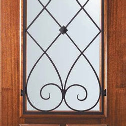 Prehung Single Door 80 Wood Mahogany Charleston Arch Top Arch Lite - Front Doors