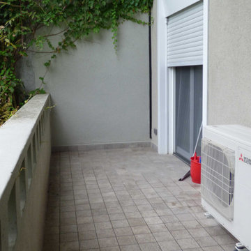 Vista del balcone prima dell'intervento