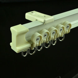 CHR8320 Ivory Bendable Custom Made Length Single Curtain Tracks Ceiling Mount Fo - Window Treatment Accessories