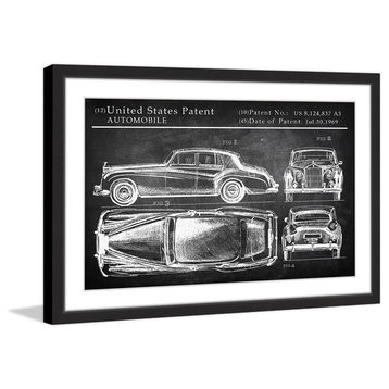 "Rolls Royce Phantom Design" Framed Painting Print, 24"x16"