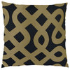 Plutus Graphic Maze Handmade Throw Pillow, Double Sided, 12x20