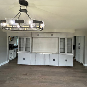 Living Room Built-Ins | Addition to Split Level Teaneck NJ