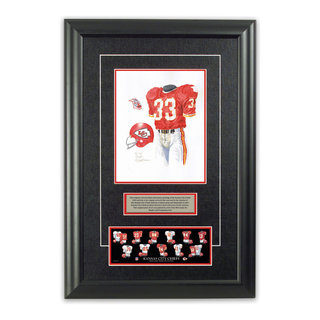 Framed Evolution History Kansas City Chiefs Uniforms Print