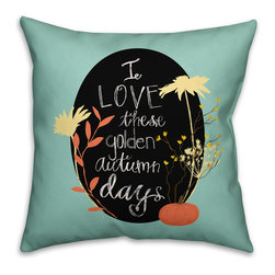 I Love Golden Autumn Days Pillow - Products