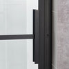 OVE Decors Milano 60 in. Black Framed Hinges Shower Door