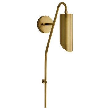Trentino 30" Wall Sconce in Natural Brass