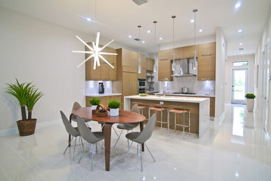 Inspiration for a contemporary kitchen remodel in Miami