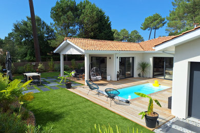 Exemple d'une maison bord de mer.