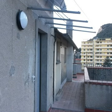 pensilina all'ingresso